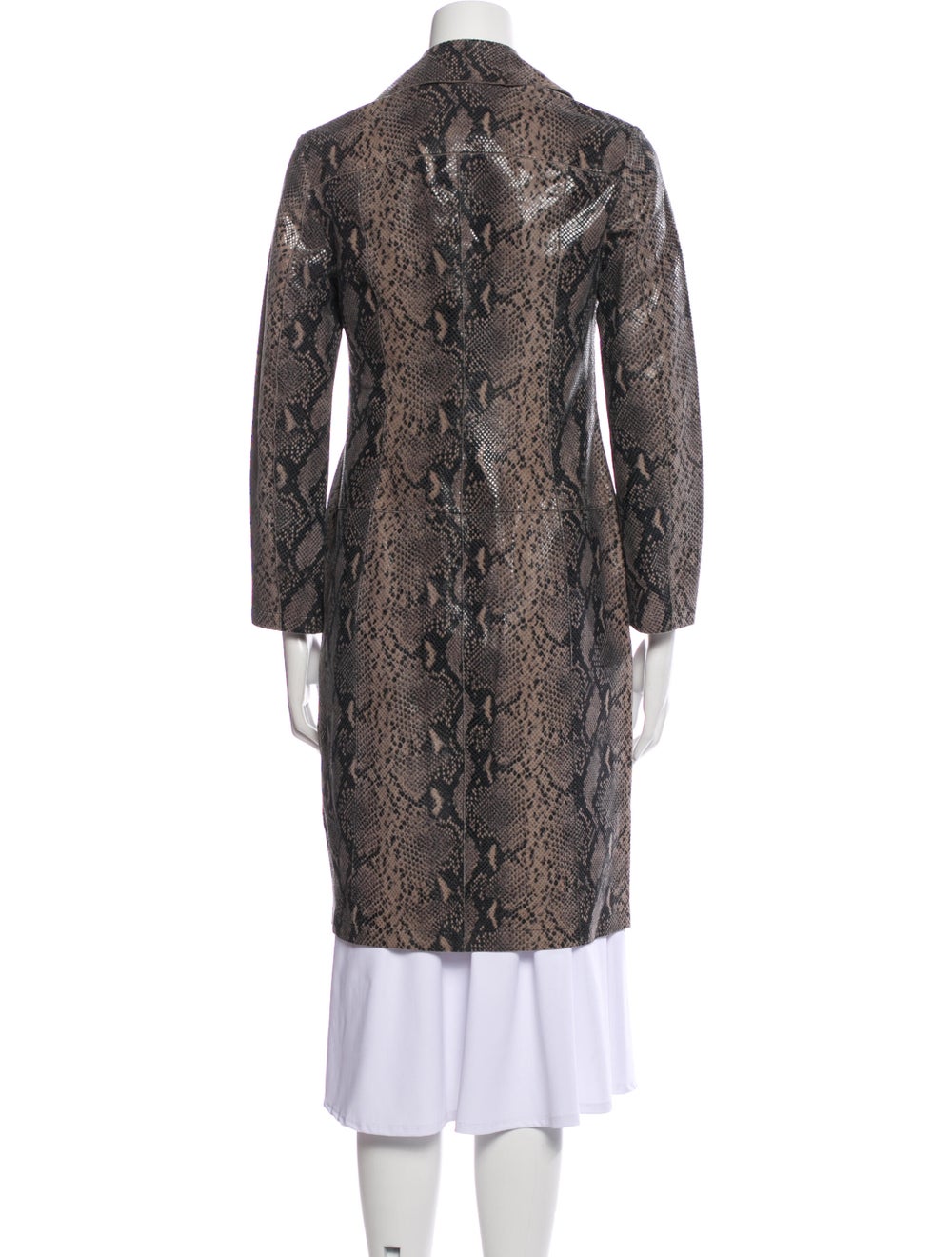 AllSaints Lamb Leather Animal Print Coat w/ Tags - image 3