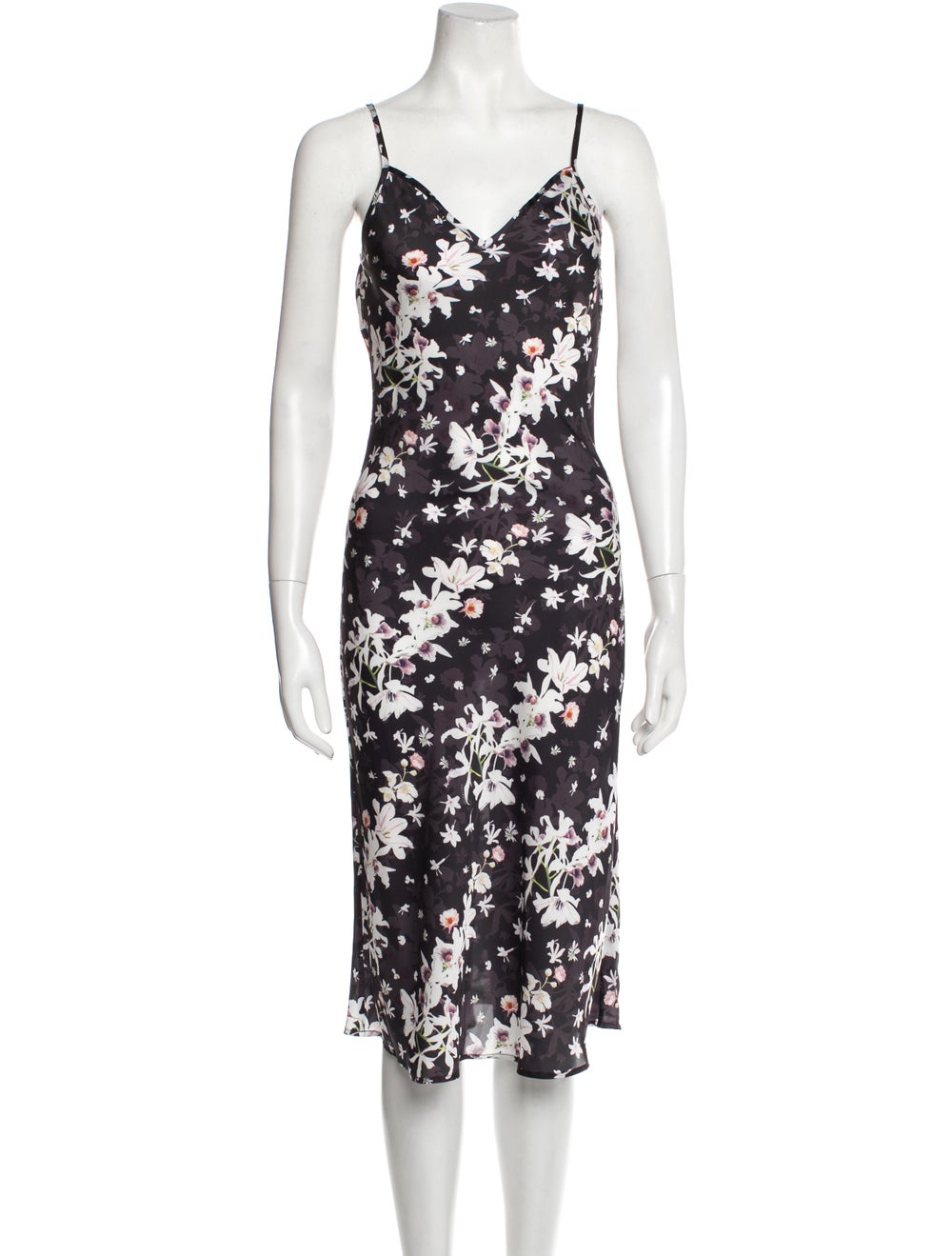 AllSaints Floral Print Midi Length Dress - image 1