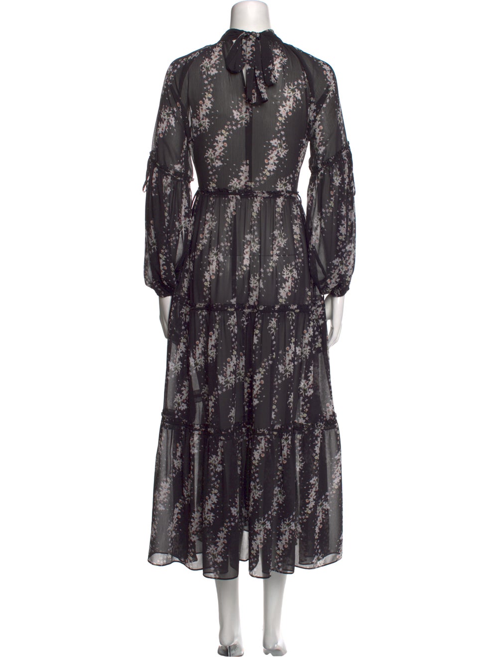 AllSaints Floral Print Long Dress - image 3