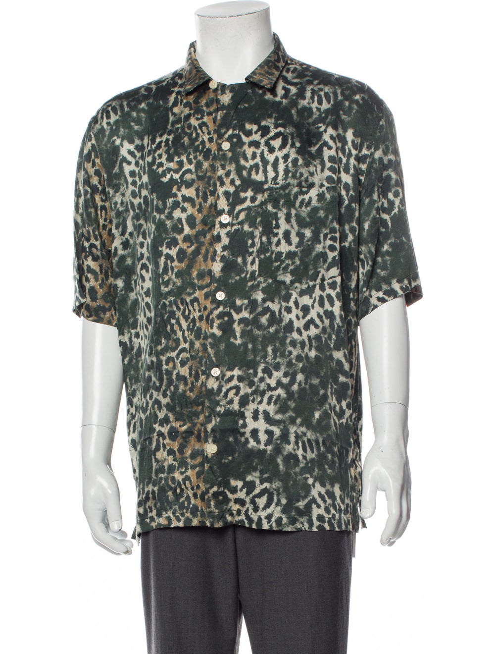 AllSaints Animal Print Short Sleeve Shirt w/ Tags - image 1