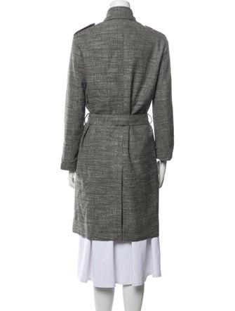 AllSaints Houndstooth Print Trench Coat