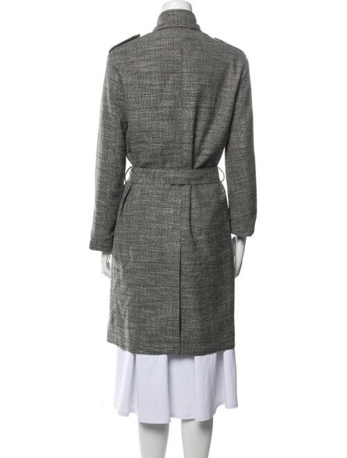 AllSaints Houndstooth Print Trench Coat