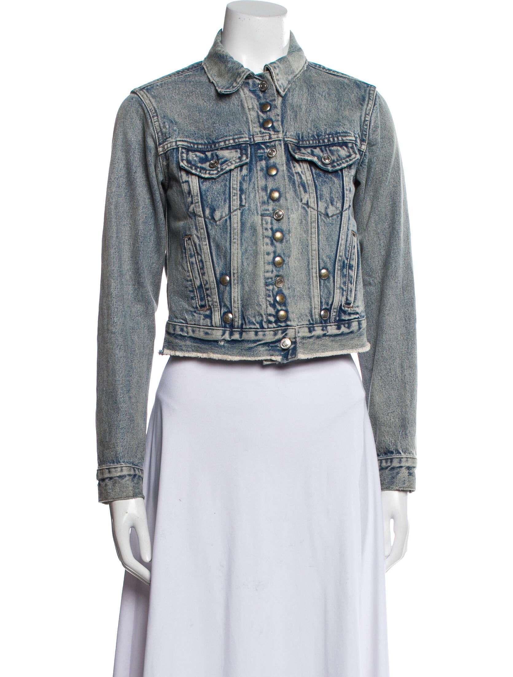 AllSaints Denim Jacket Blue Jackets, Clothing WAQ81090 The RealReal