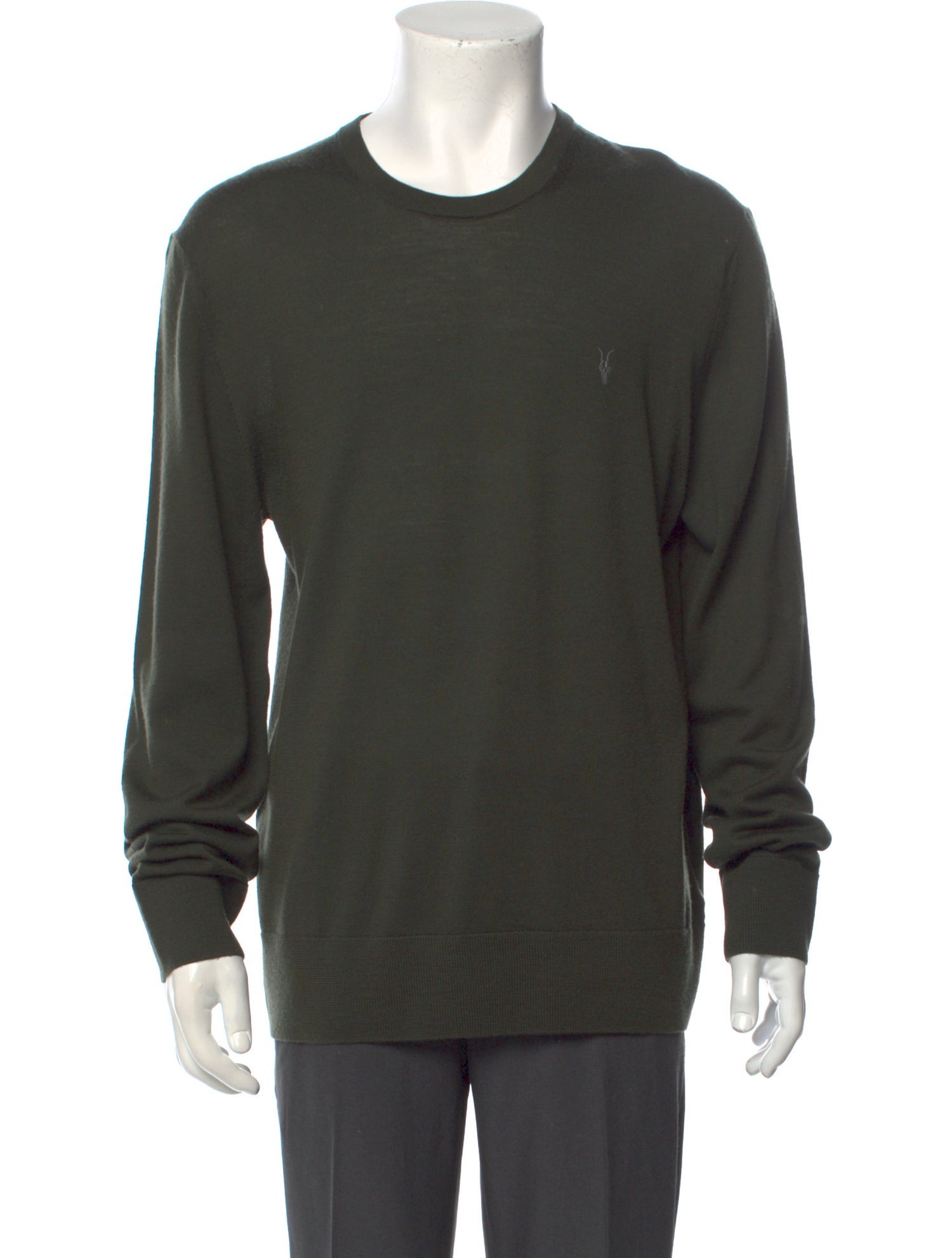AllSaints Crew Neck Long Sleeve TShirt Green TShirts, Clothing WAQ82988 The RealReal
