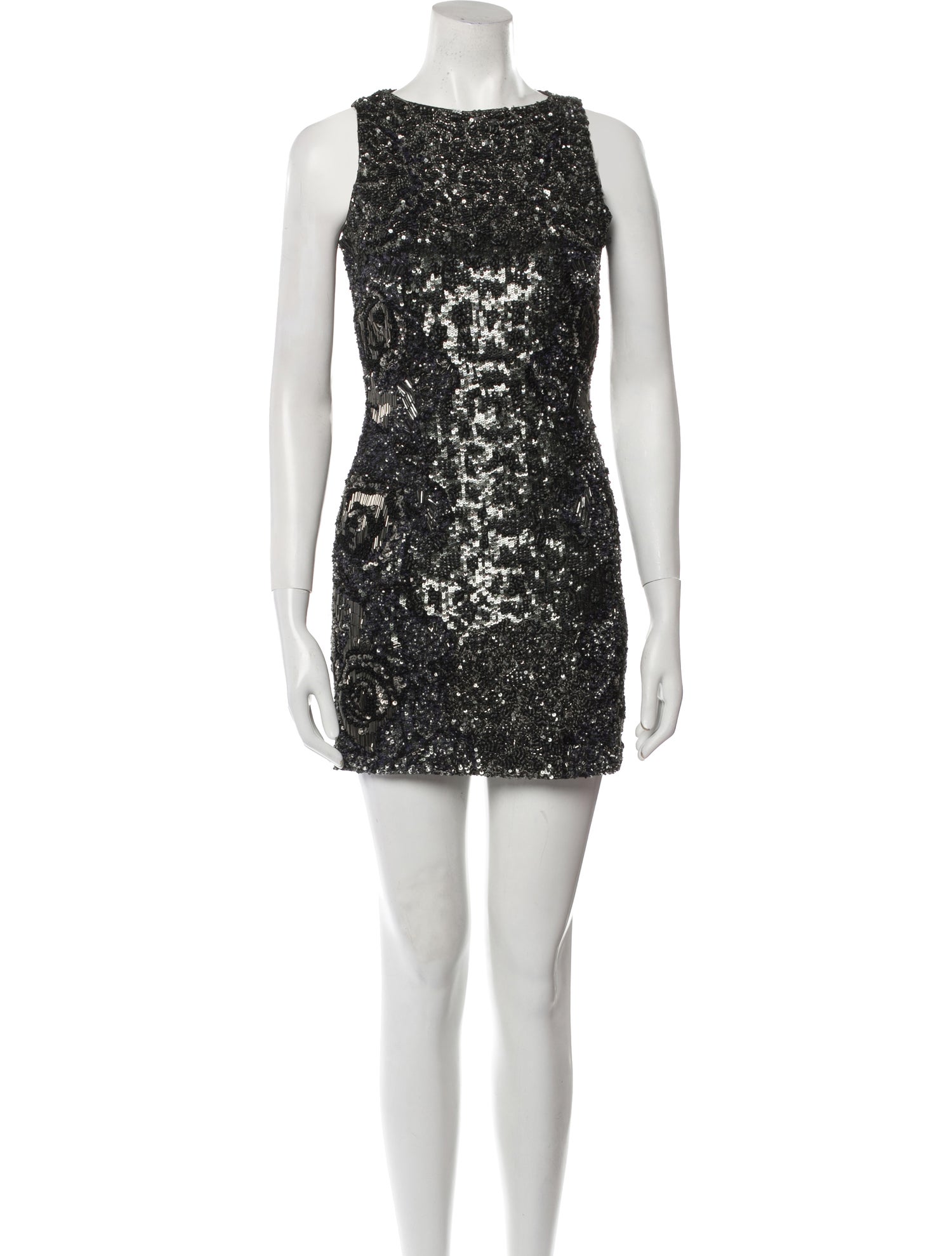Seafarer White Anchors Black Mini Dress - Liv main image 0