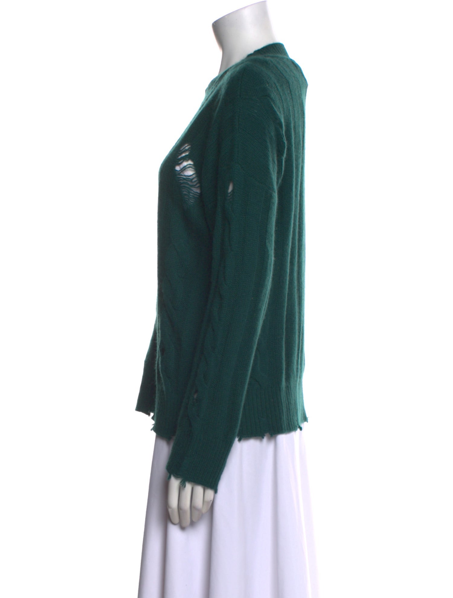 AQUA CASHMERE Cashmere Crew Neck Sweater