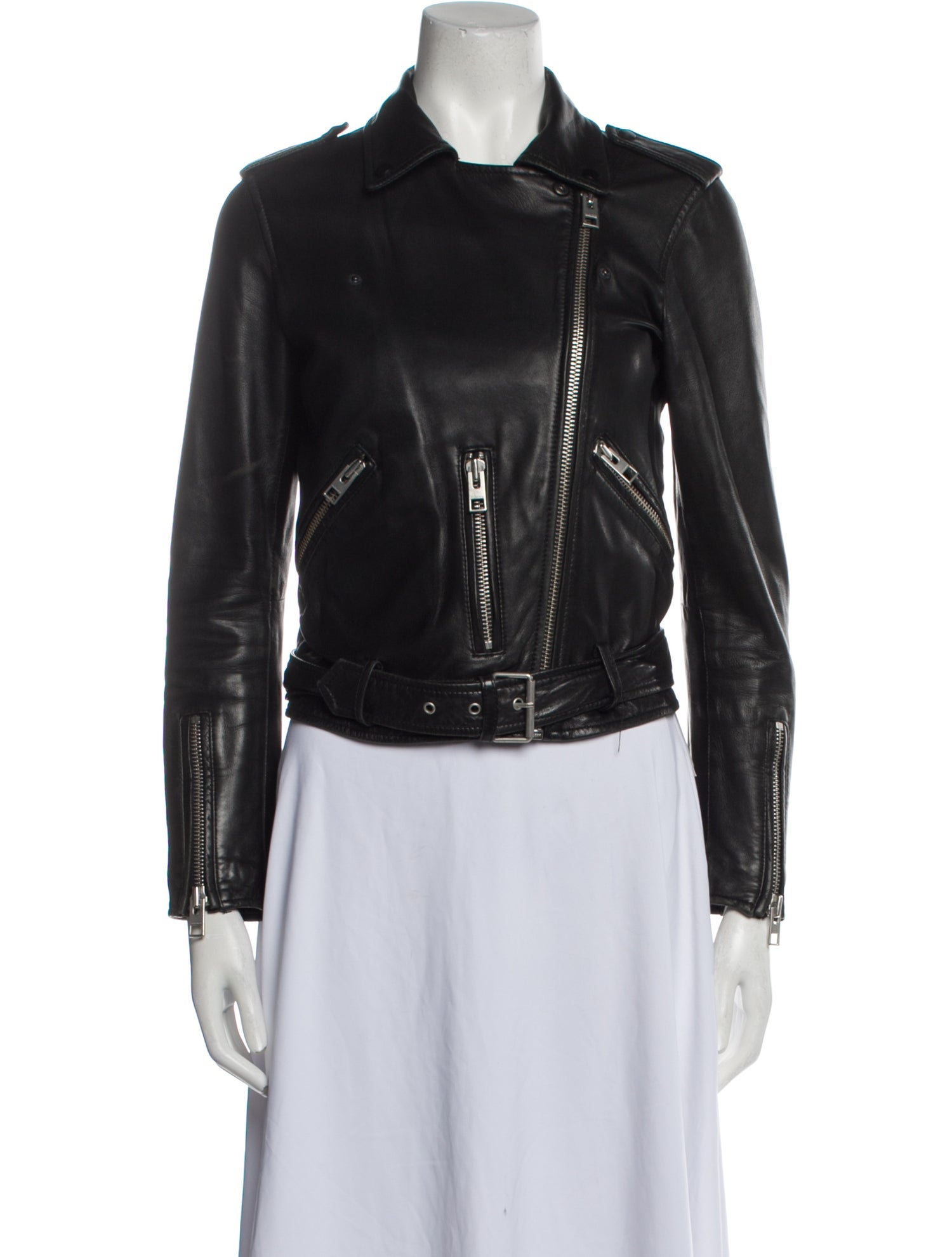 AllSaints Lambskin Biker Jacket