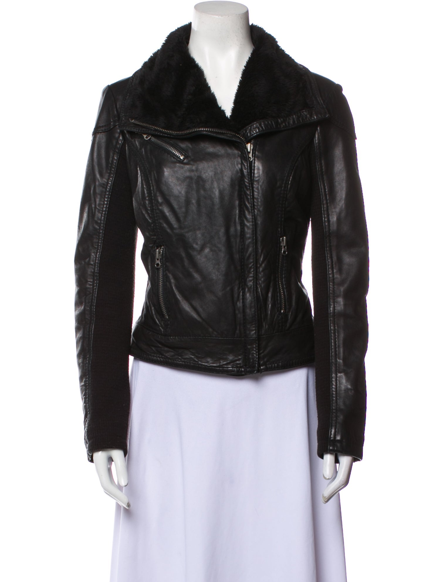 Acqua Di Parma Leather Biker Jacket