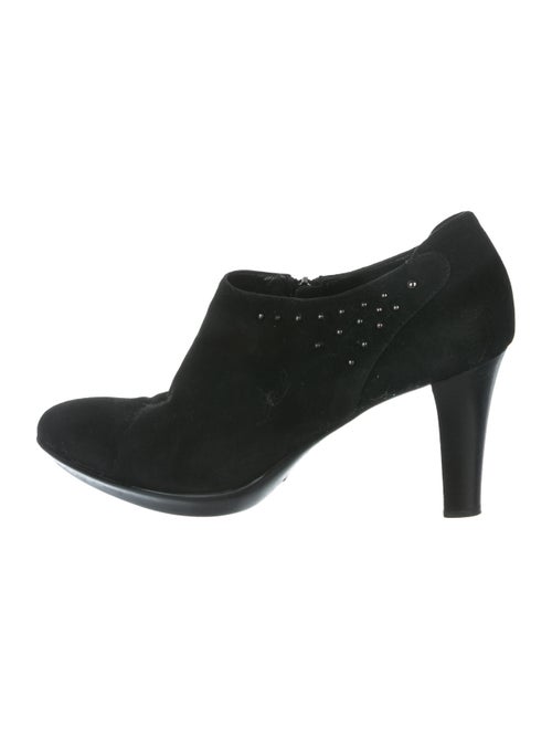 Aquatalia Studded Suede Booties Black