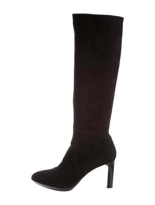 Aquatalia Suede Knee-High Boots Black