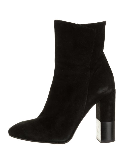 Aquatalia Suede Ankle Boots Black