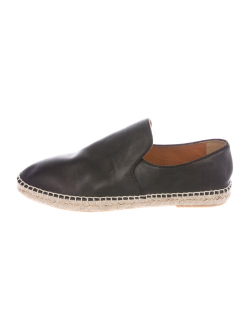 Aquatalia Leather Espadrilles Black