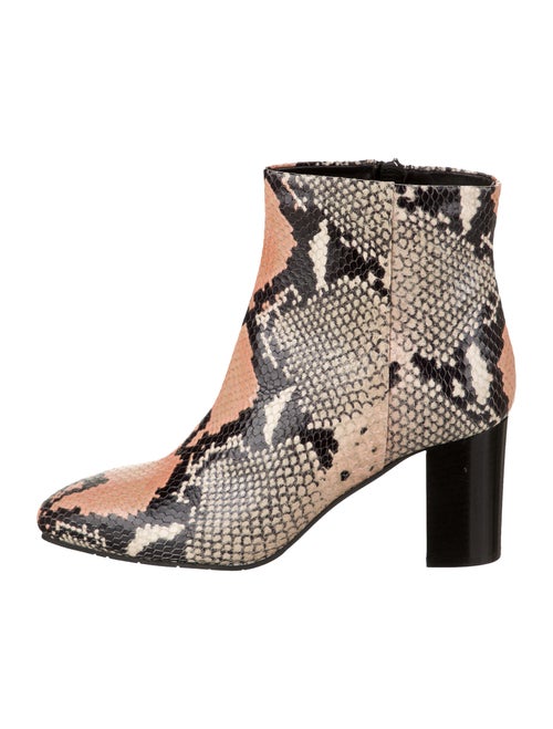 Aquatalia Snakeskin Animal Print Boots