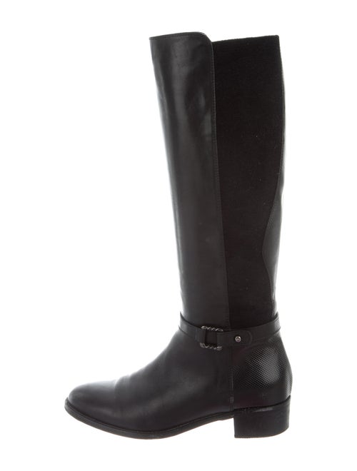 Aquatalia Leather Riding Boots Black