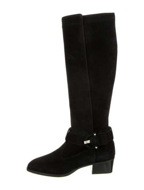 Aquatalia Suede Riding Boots Black
