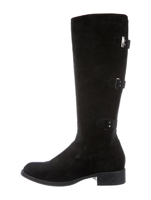 Aquatalia Suede Riding Boots Black