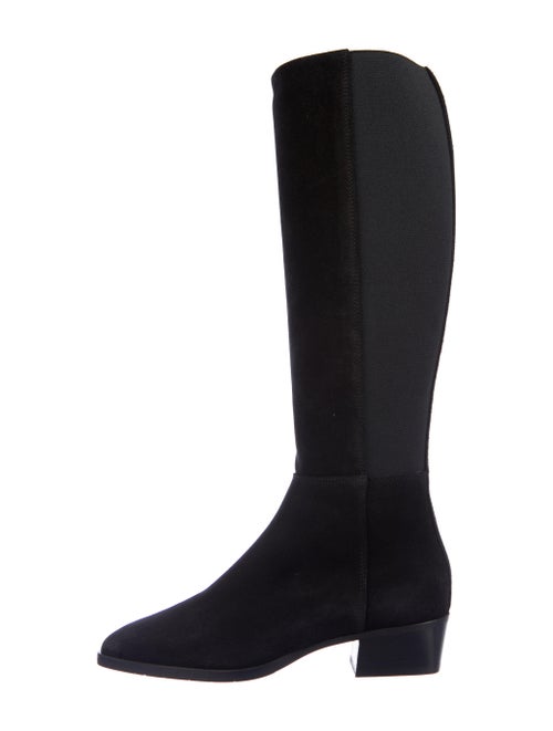 Aquatalia Suede Riding Boots Black