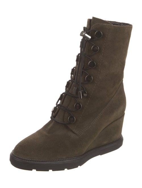 Aquatalia Suede Combat Boots