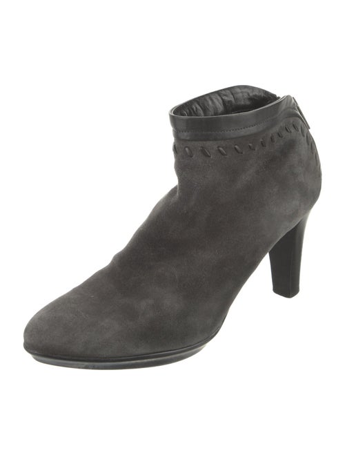 Aquatalia Suede Whipstitch Trim Boots