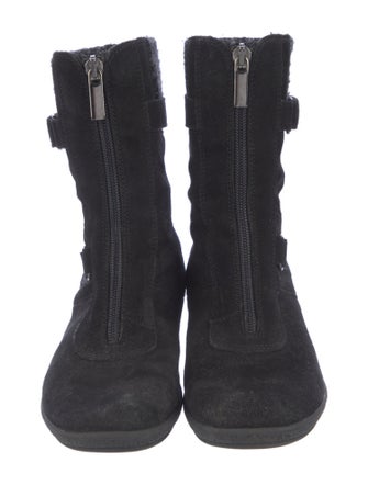 Aquatalia Suede Combat Boots
