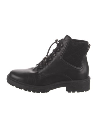 Aquatalia Leather Combat Boots