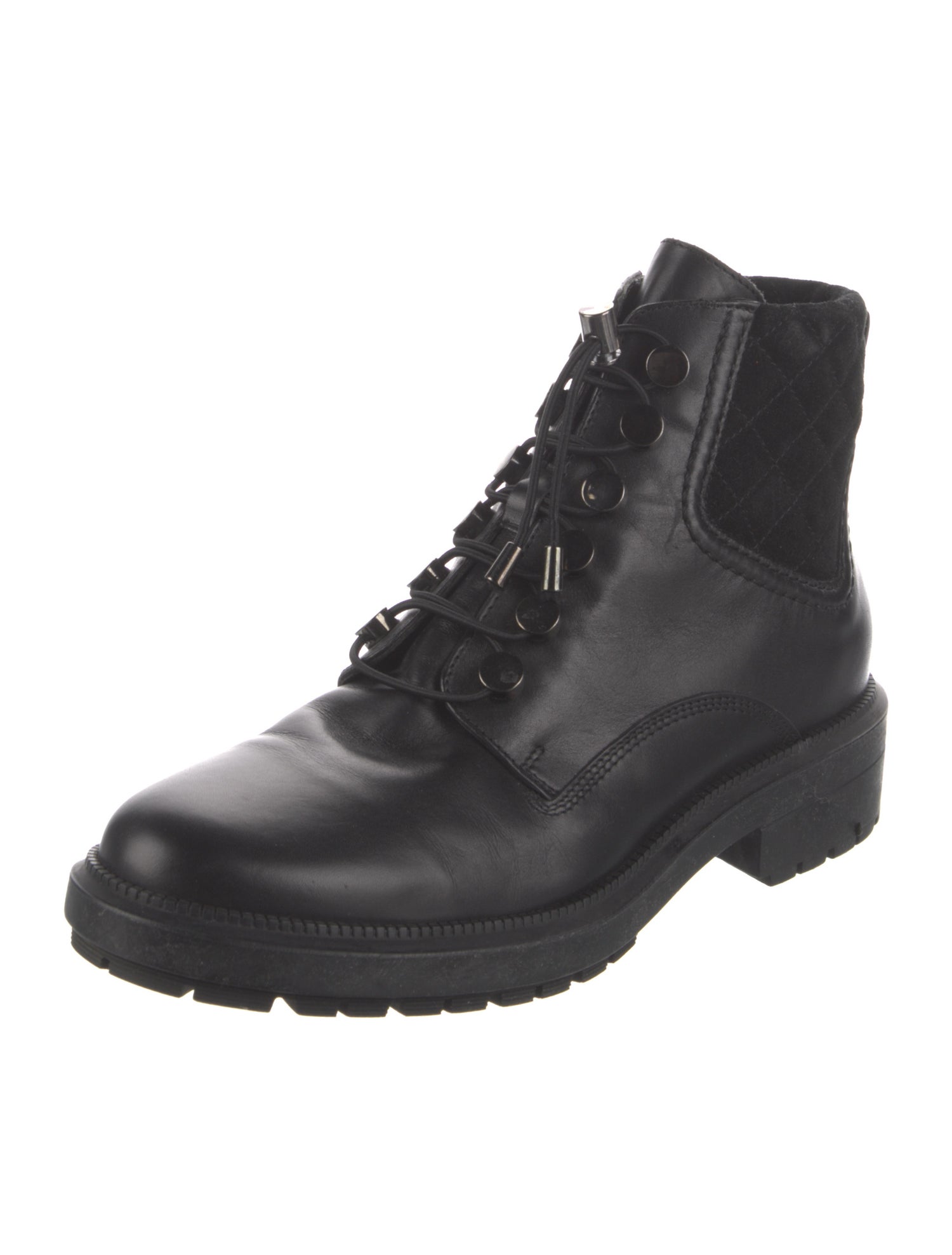 Aquatalia Leather Combat Boots