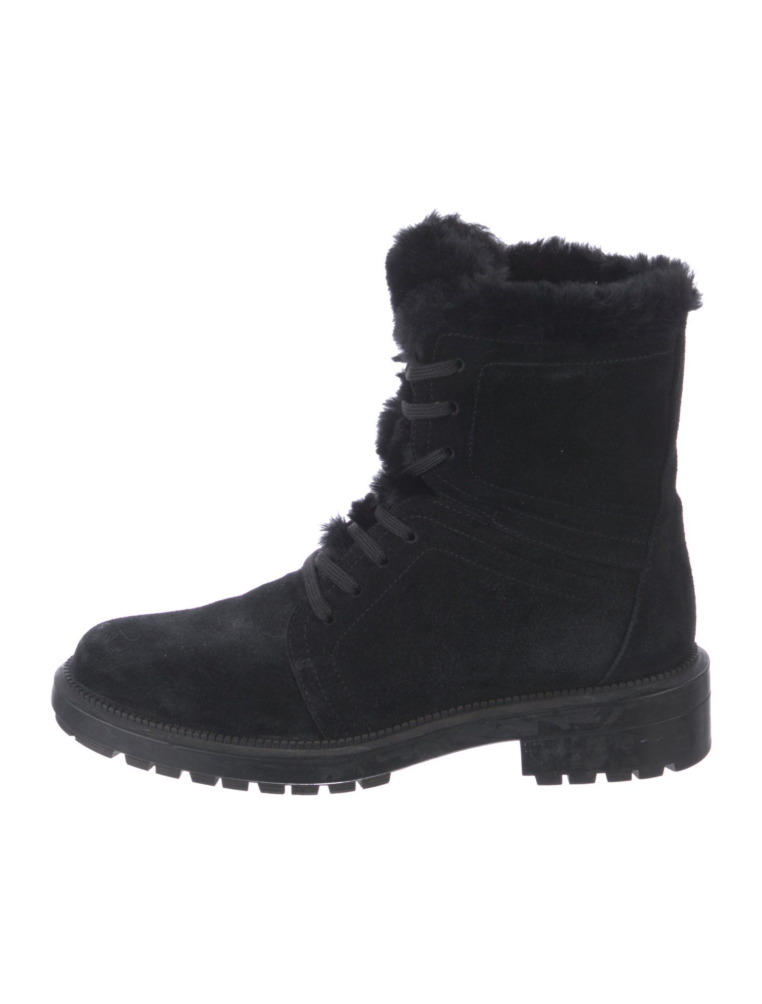 Aquatalia Suede Combat Boots
