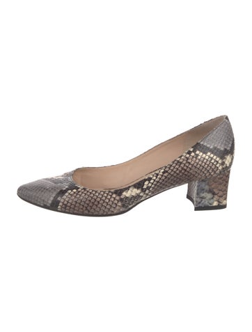 Aquatalia Pumps Embossed Leather Animal Print 8.5