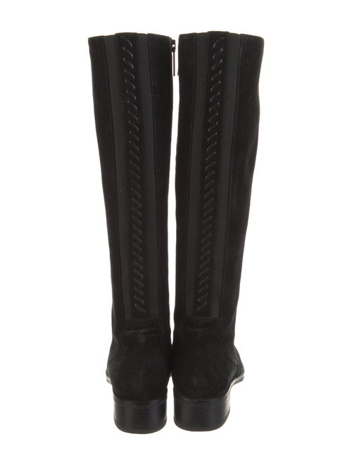 Aquatalia Suede Studded Accents Riding Boots