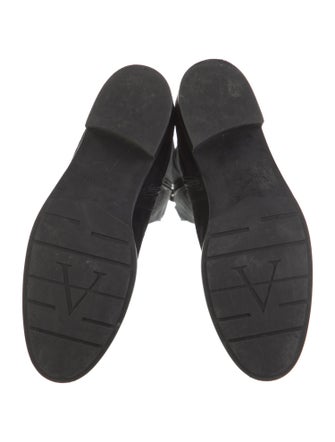 Aquatalia Suede Studded Accents Riding Boots