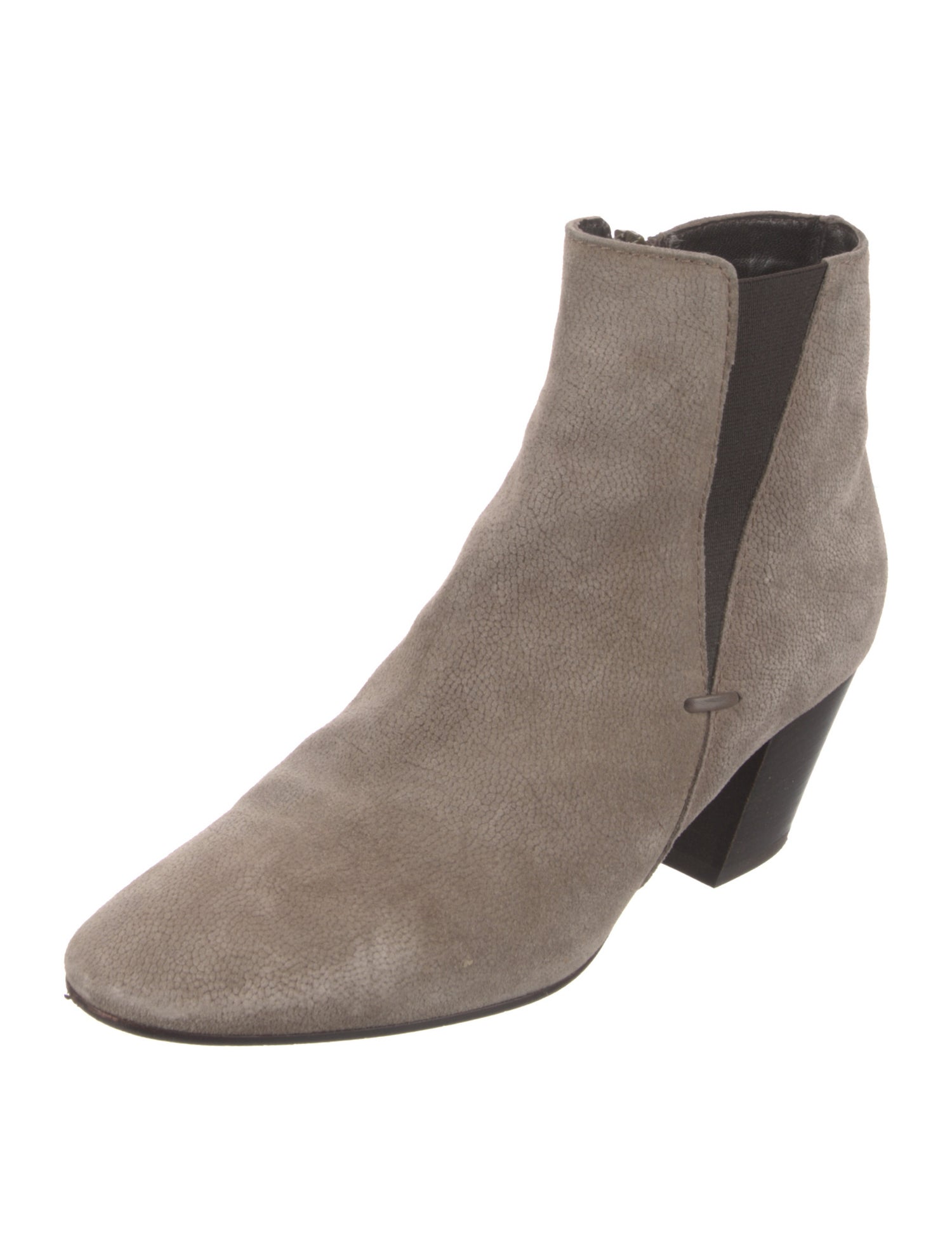Aquatalia Suede Grosgrain Trim Chelsea Boots