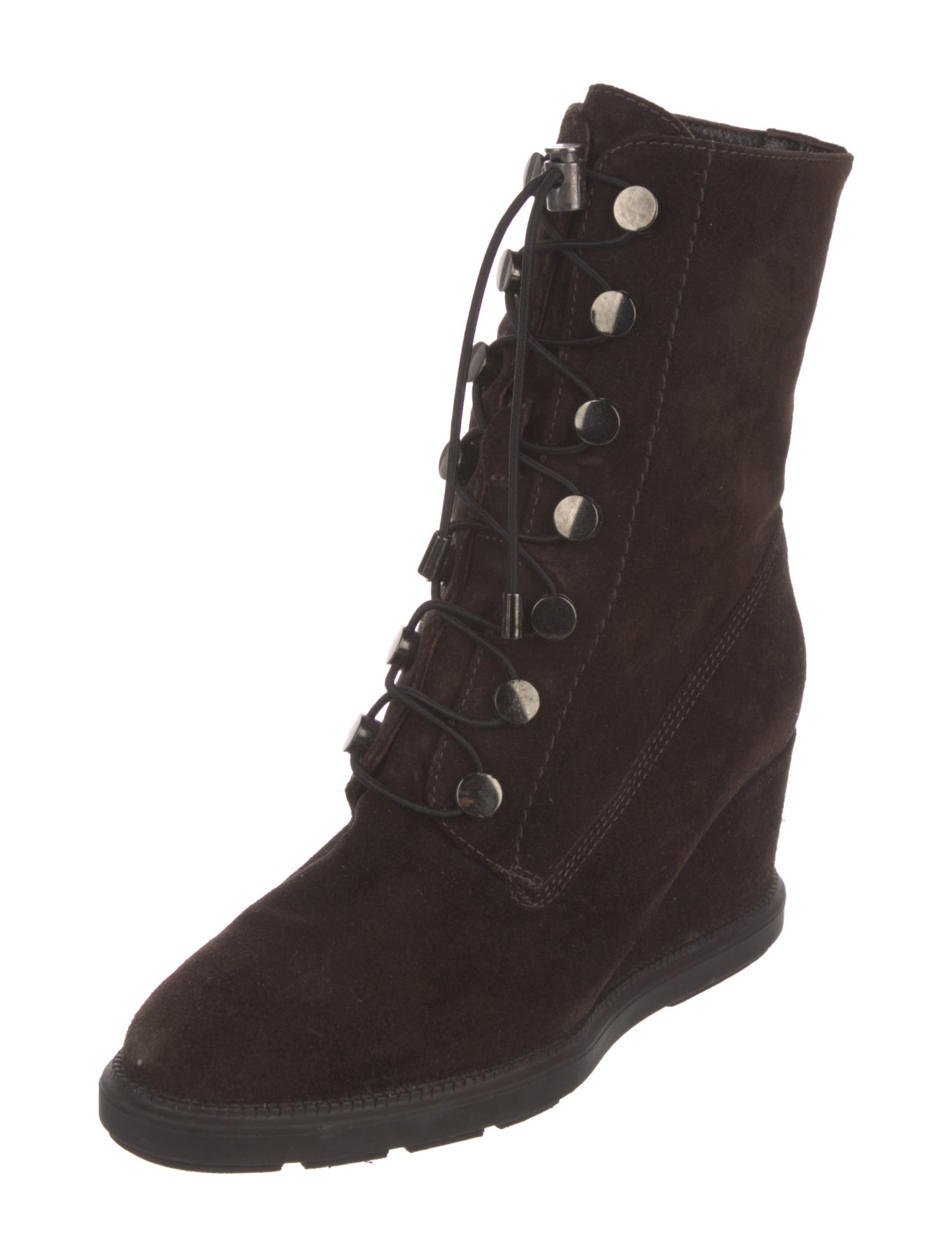 Aquatalia Suede Lace-Up Boots