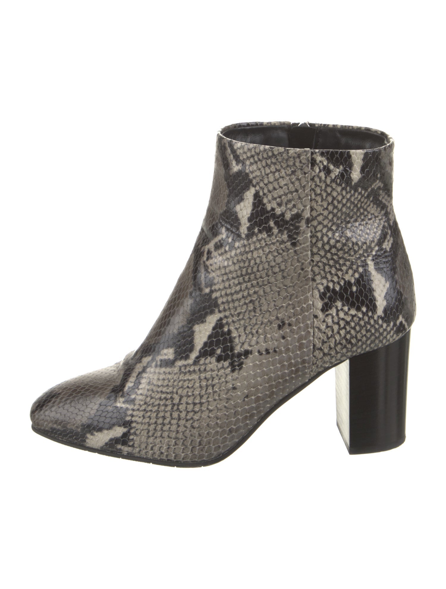 Aquatalia Leather Animal Print Boots