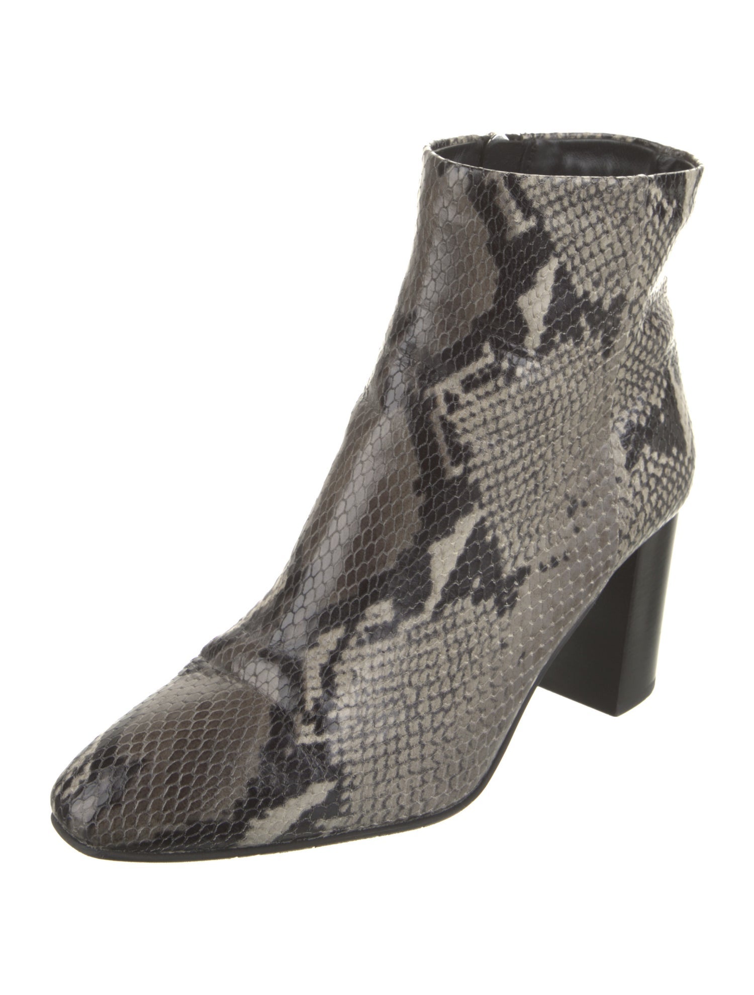 Aquatalia Leather Animal Print Boots