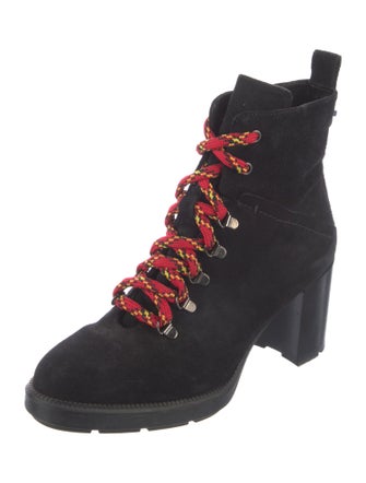 Aquatalia Suede Combat Boots
