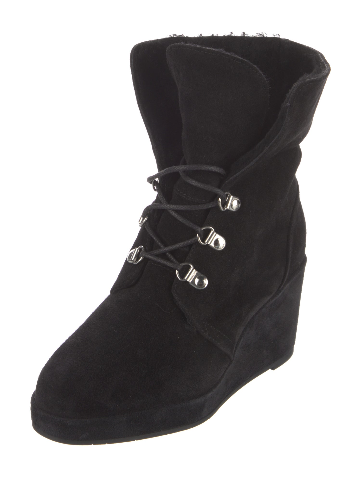 Aquatalia Suede Lace-Up Boots