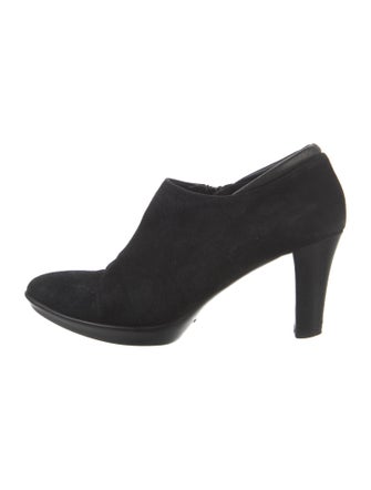 Aquatalia Suede Leather Trim Embellishment Boots