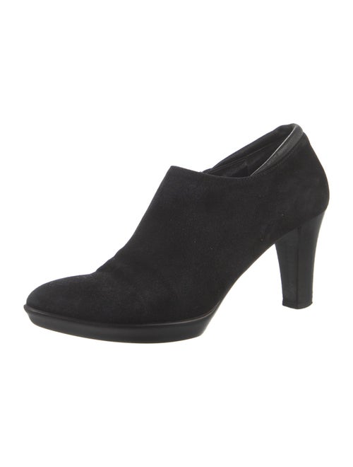 Aquatalia Suede Leather Trim Embellishment Boots