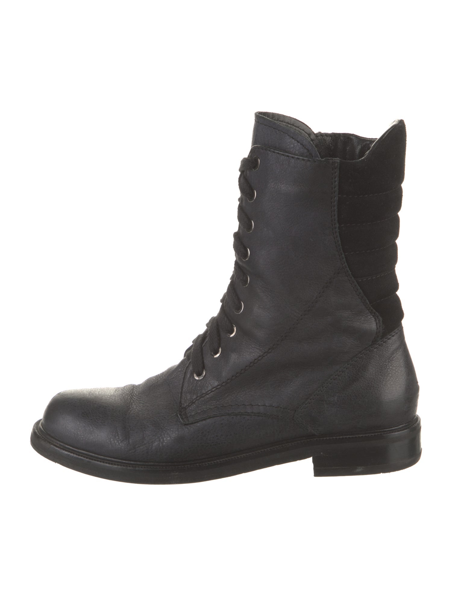 Aquatalia Leather Combat Boots