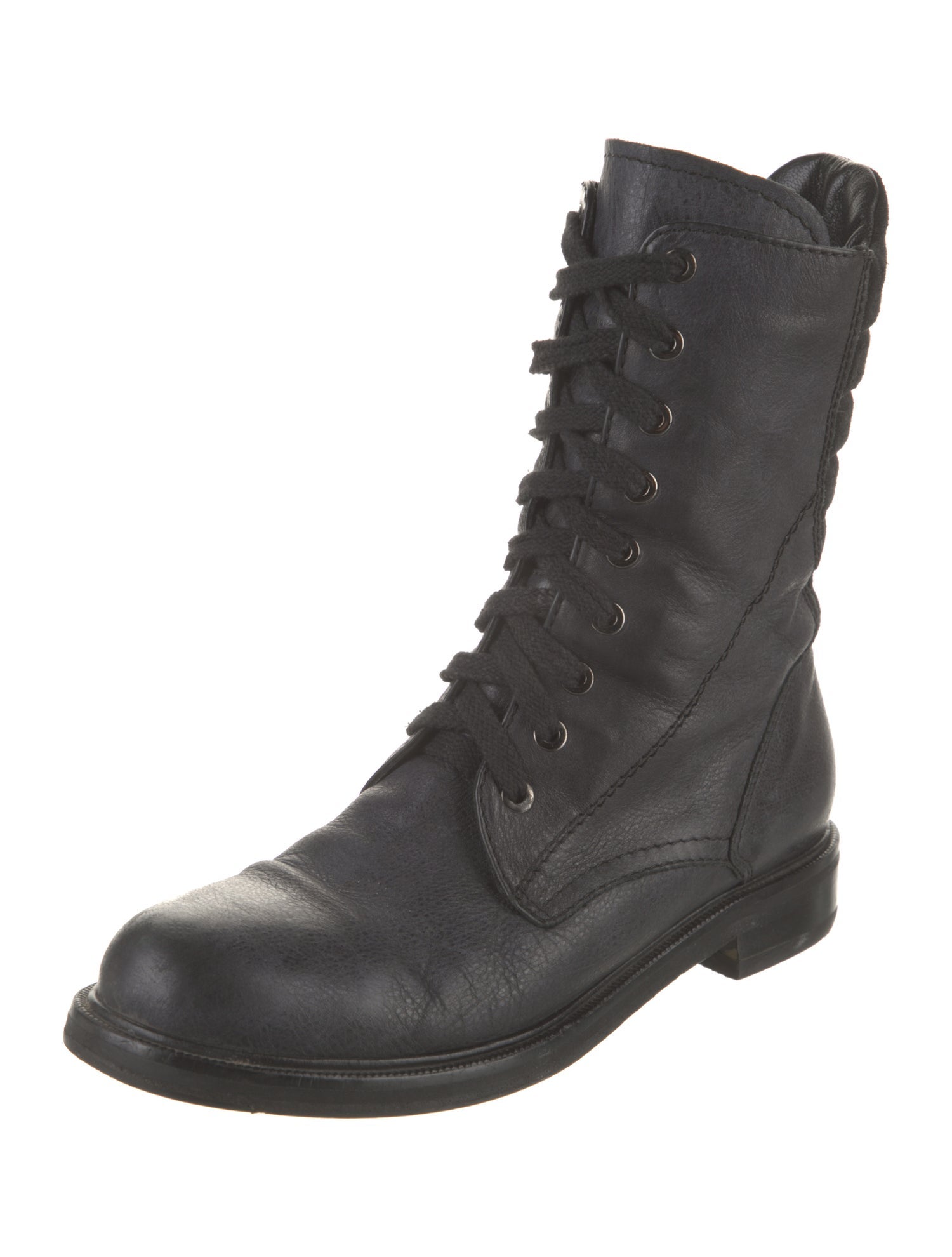 Aquatalia Leather Combat Boots