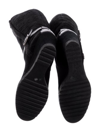 Aquatalia Quilted Pattern Suede Boots