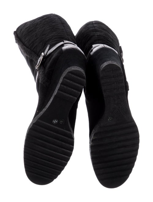 Aquatalia Quilted Pattern Suede Boots