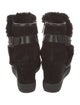 Aquatalia Suede Fur Trim Boots
