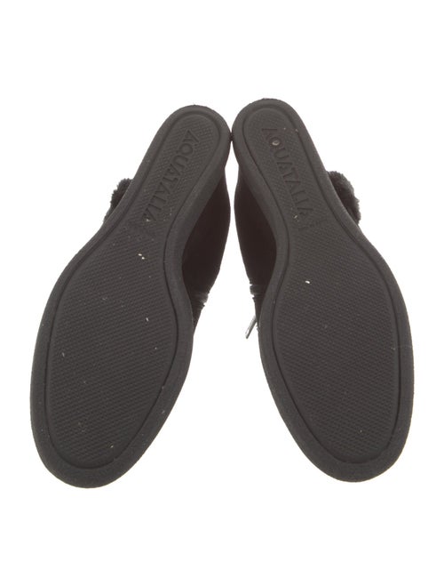 Aquatalia Suede Fur Trim Boots