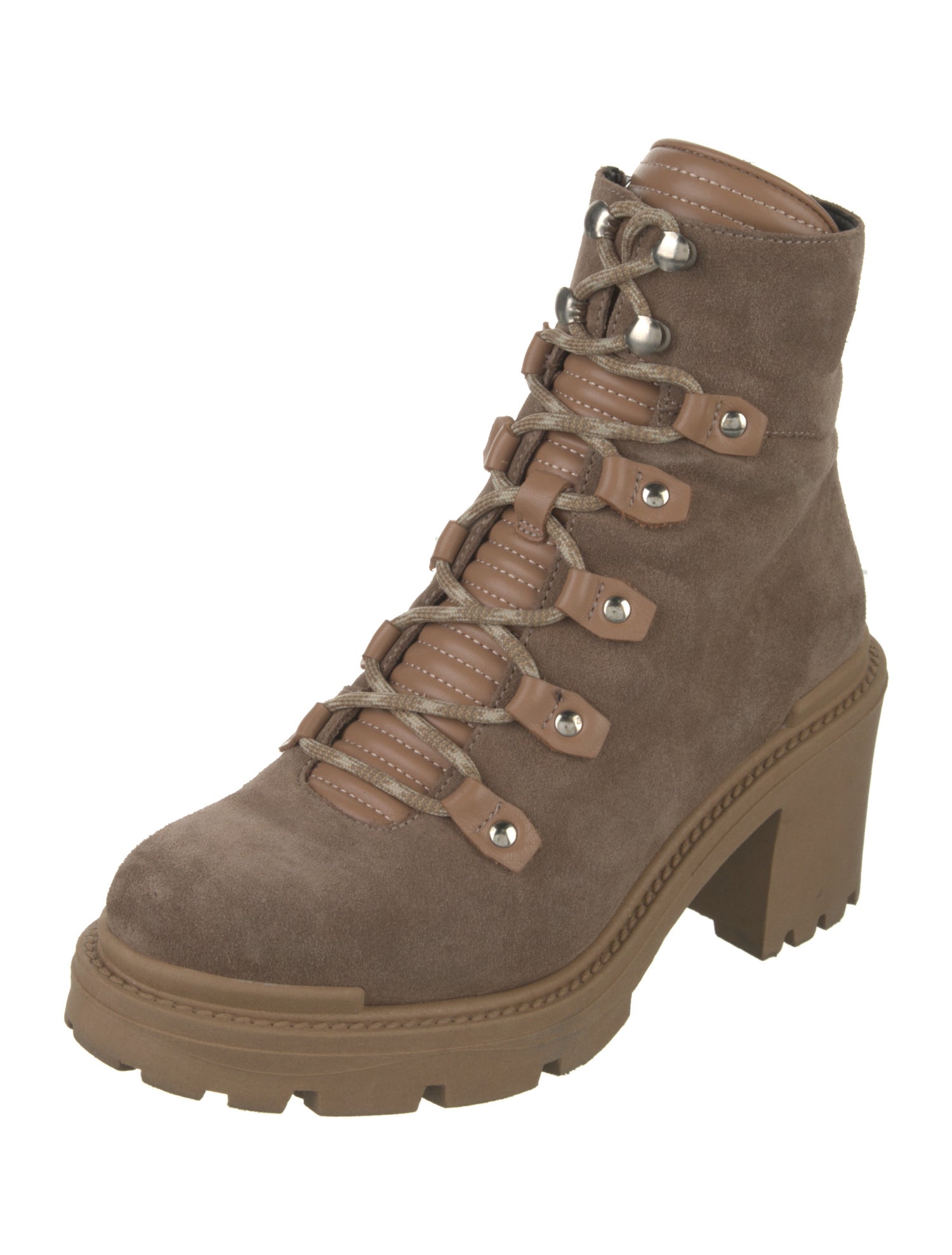 Aquatalia Suede Combat Boots