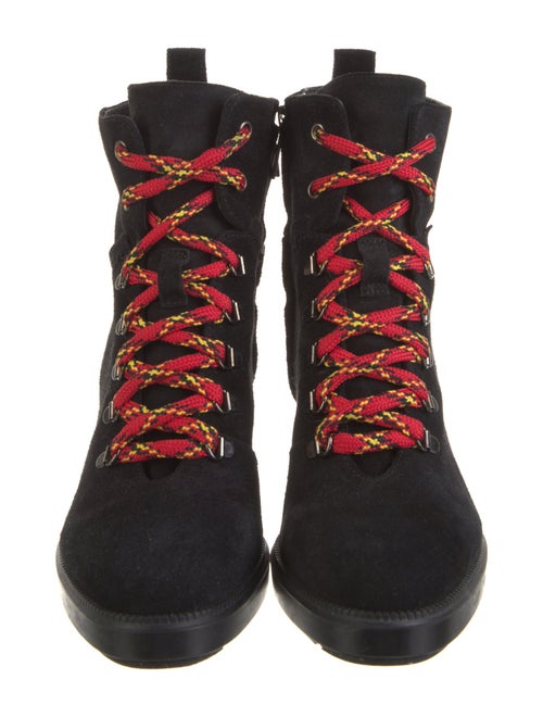 Aquatalia Suede Combat Boots