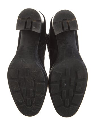 Aquatalia Suede Combat Boots