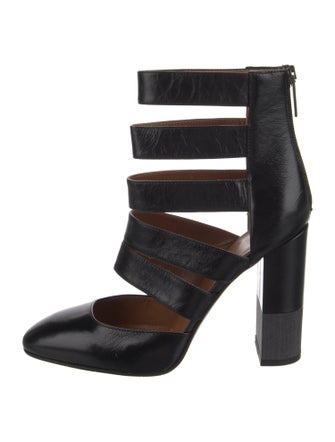 Aquatalia Leather Printed Boots