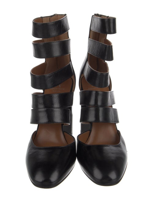 Aquatalia Leather Printed Boots