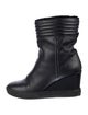 Aquatalia Leather Mesh Accents Boots